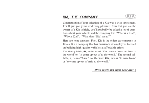 2009 KIA Spectra Owners Manual